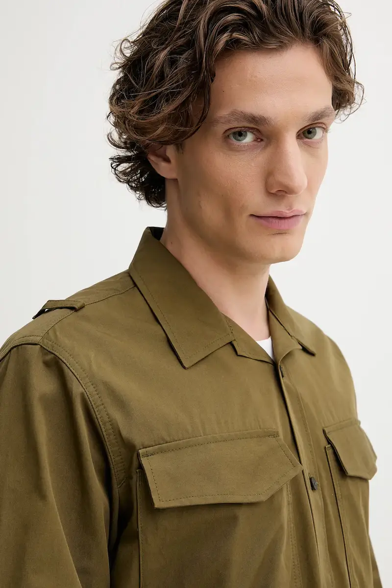 camicia in cotone 0 uomo colore verde D26942.E077 miniatura 4