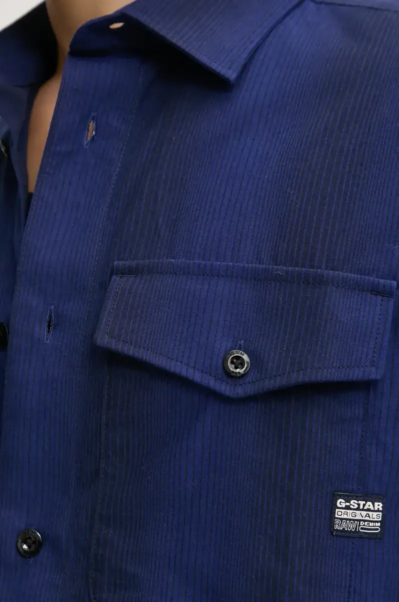 camicia in cotone Blu navy miniatura 2