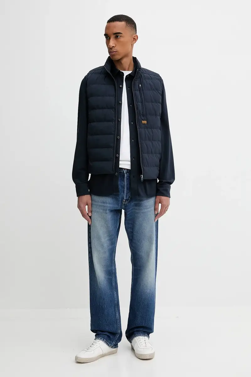 camicia in cotone uomo colore blu navy D26765.C784 miniatura 2