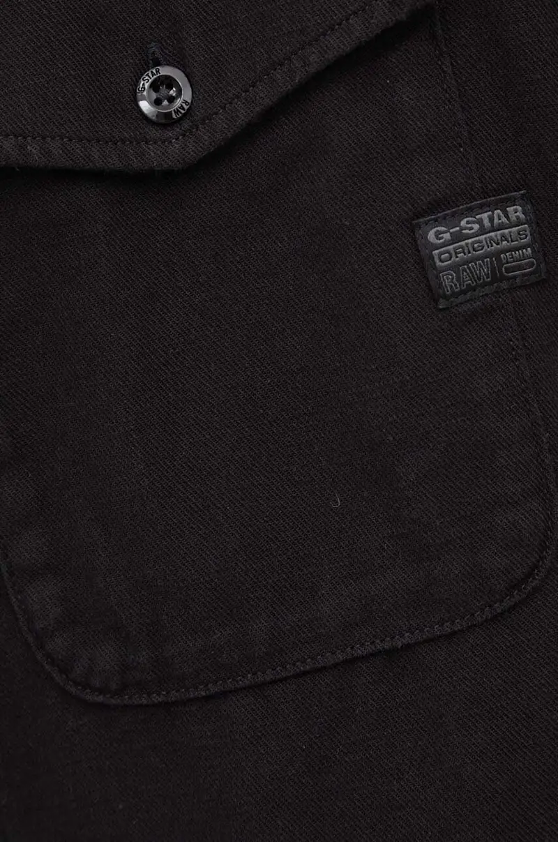 camicia in cotone uomo colore nero miniatura 5