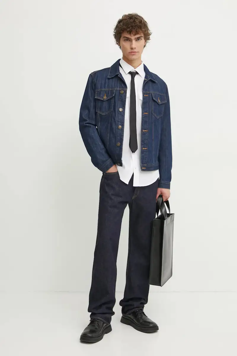 camicia uomo colore beige D24963-D701 miniatura 2