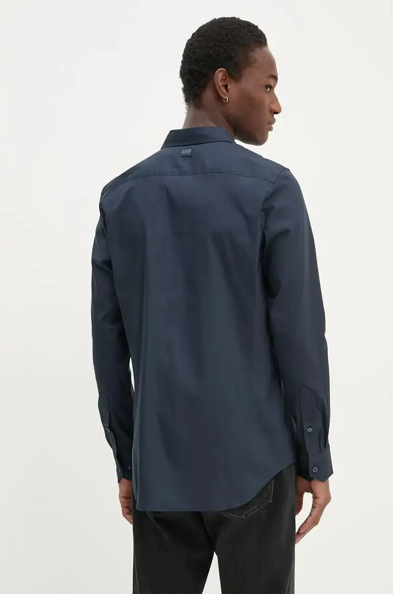 camicia uomo colore blu D25176-D701 Blu navy miniatura 3