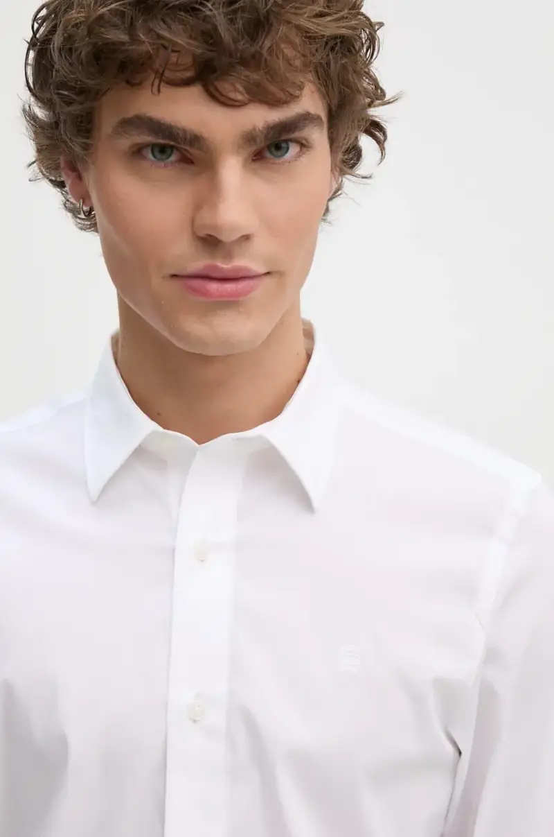 camicia uomo colore grigio D25176-D701 Bianco miniatura 4