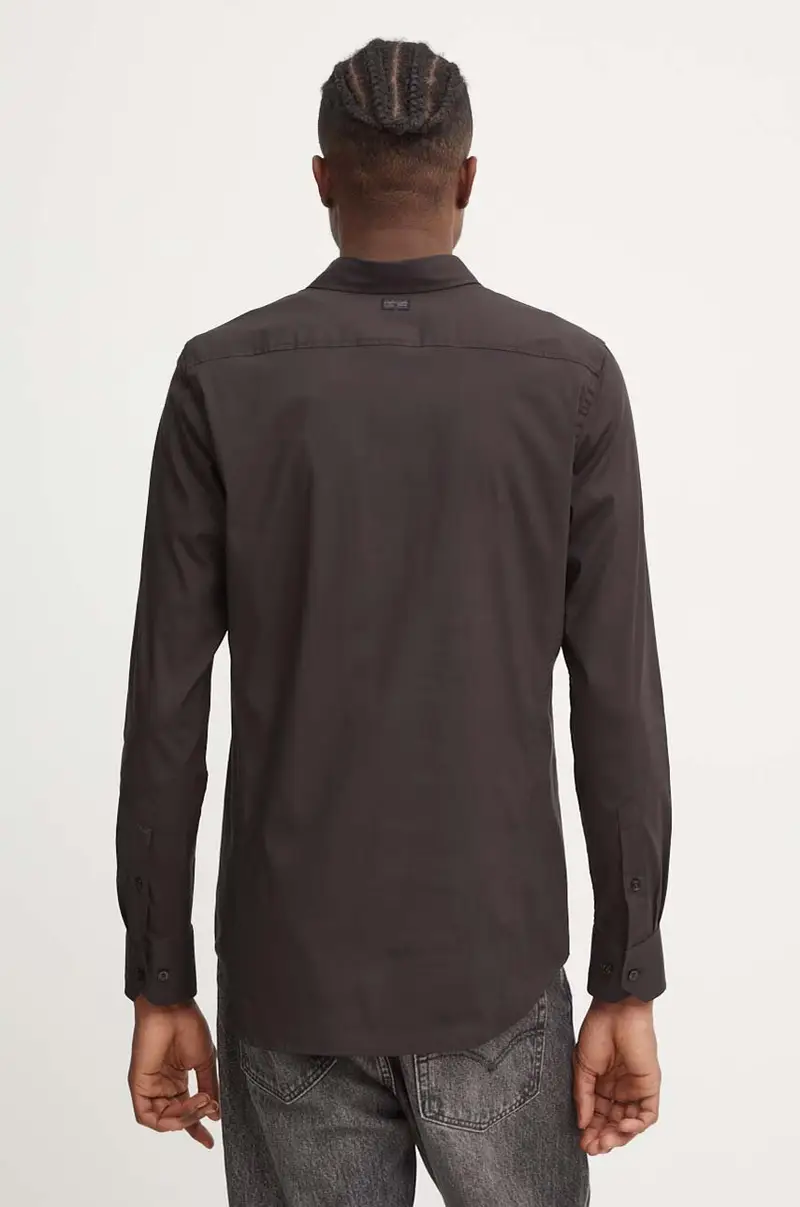 camicia uomo colore nero D25176-D701 miniatura 3