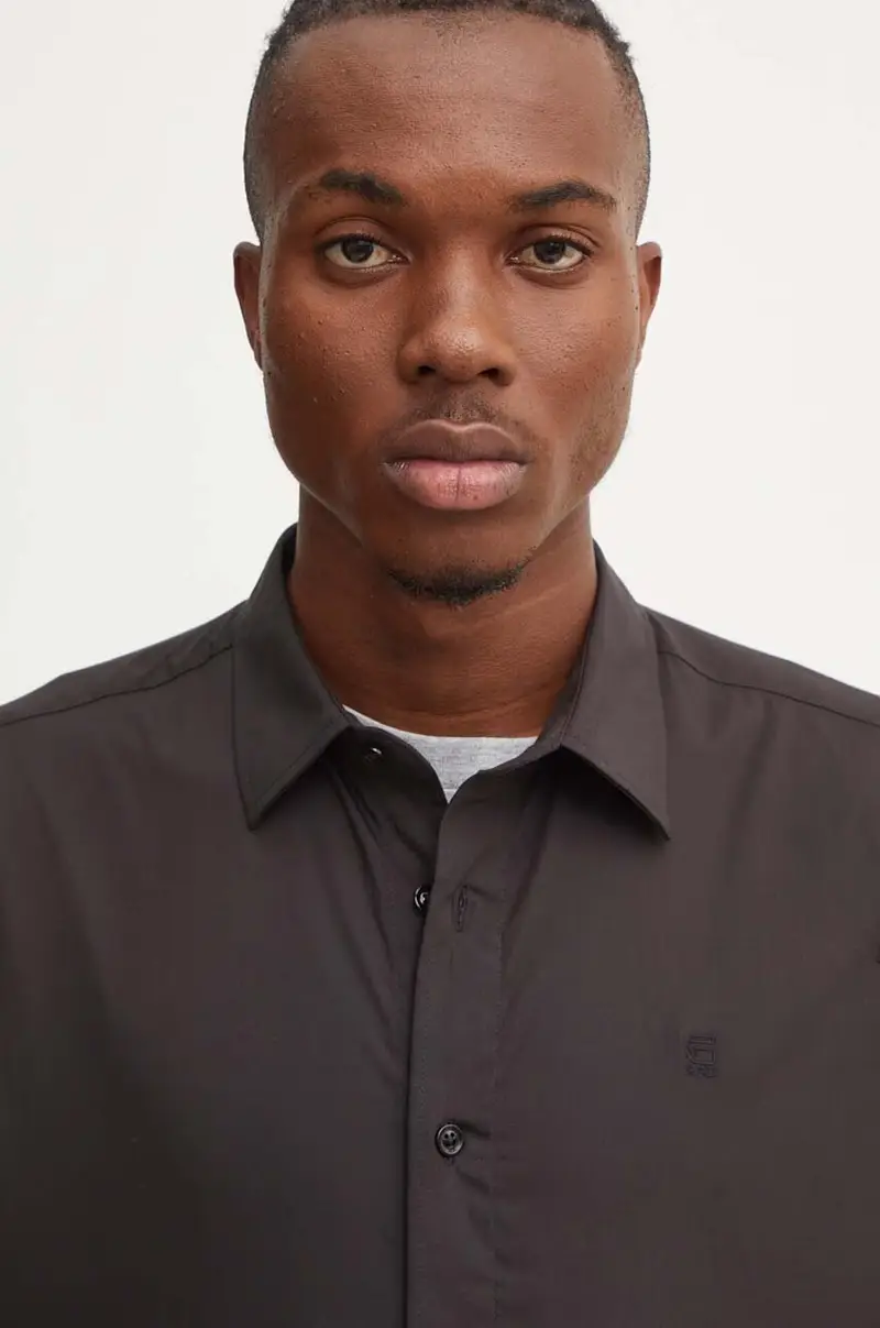 camicia uomo colore nero D25176-D701 miniatura 4