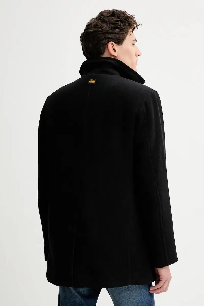 cappotto con lana 0 Judee Cargo Nero miniatura 3