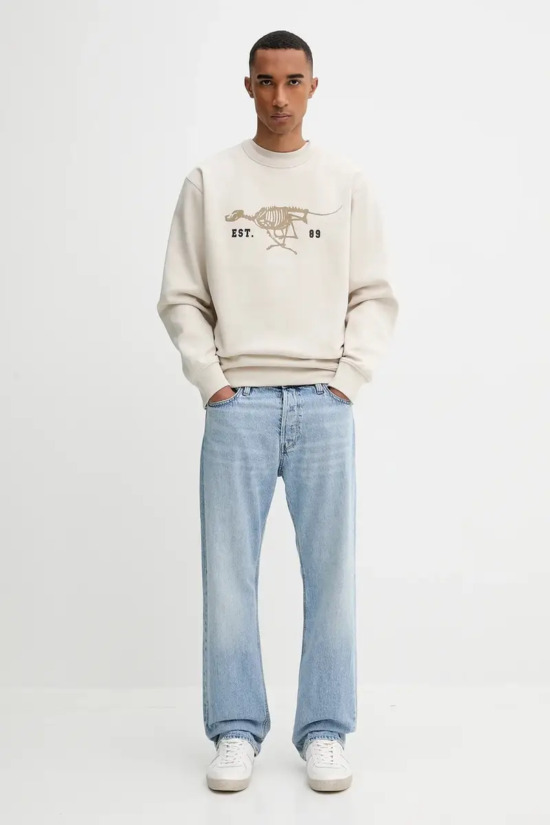 felpa 0 uomo colore beige D27095.D733 miniatura 2