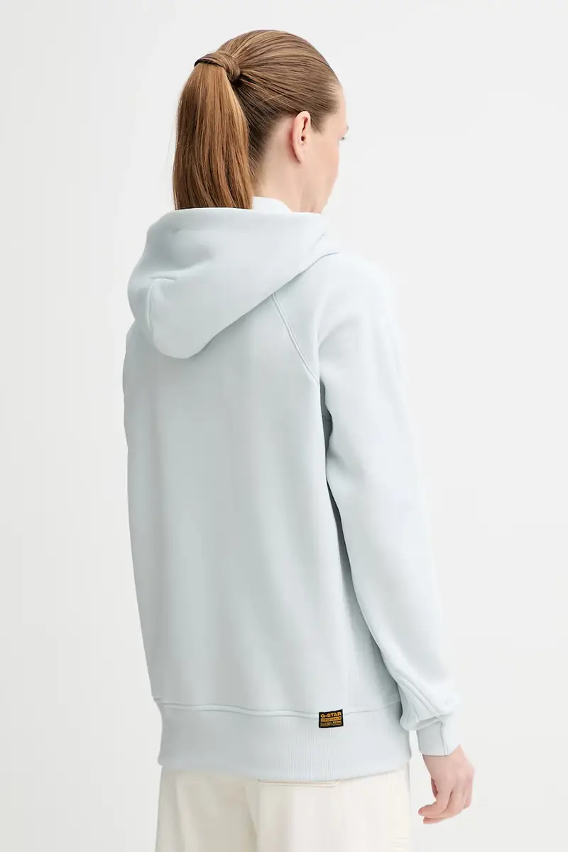 felpa colore grigio con cappuccio D21255-C235 Blu miniatura 3