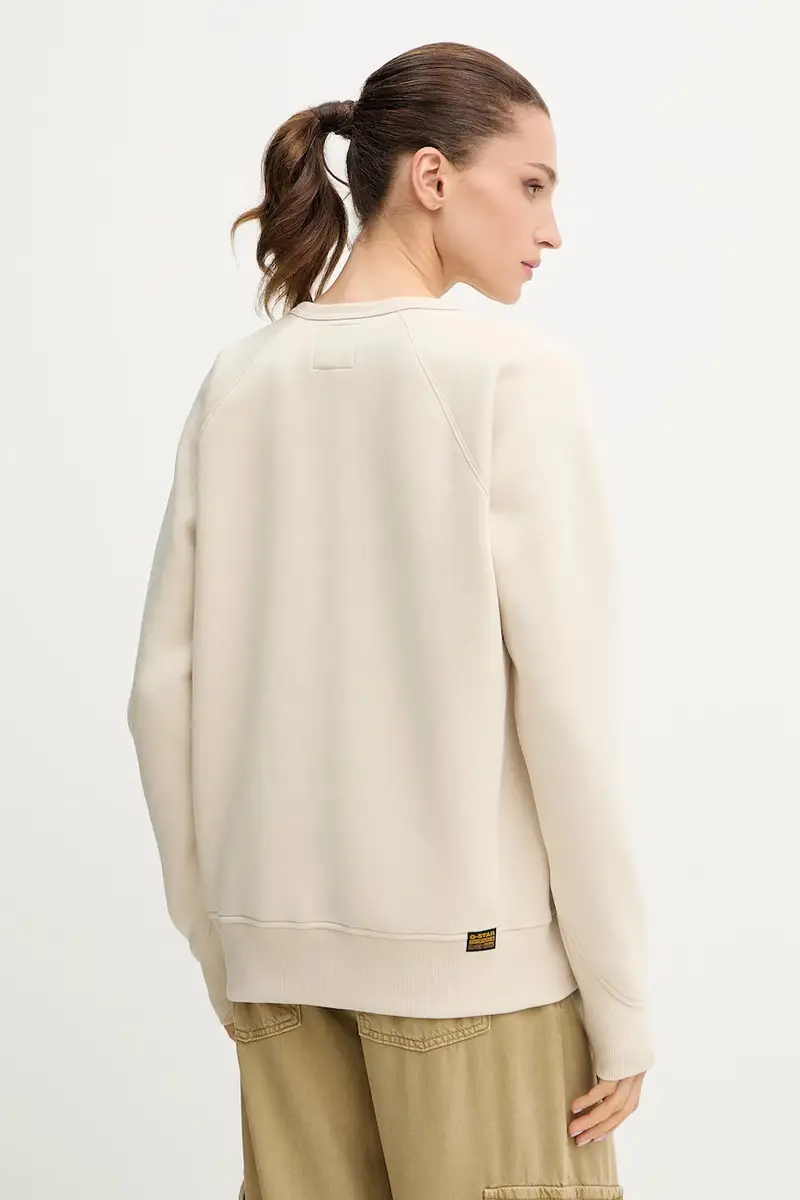 felpa donna colore beige D21253-C235 miniatura 3