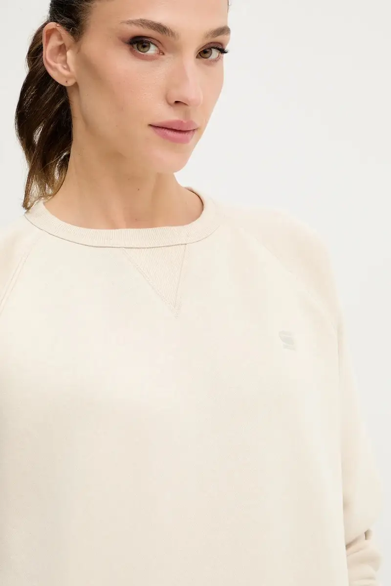 felpa donna colore beige D21253-C235 miniatura 4