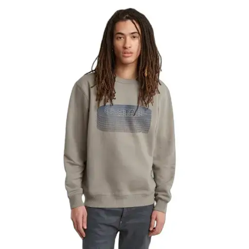 Felpa G-Star Stacked Old Skool Logo