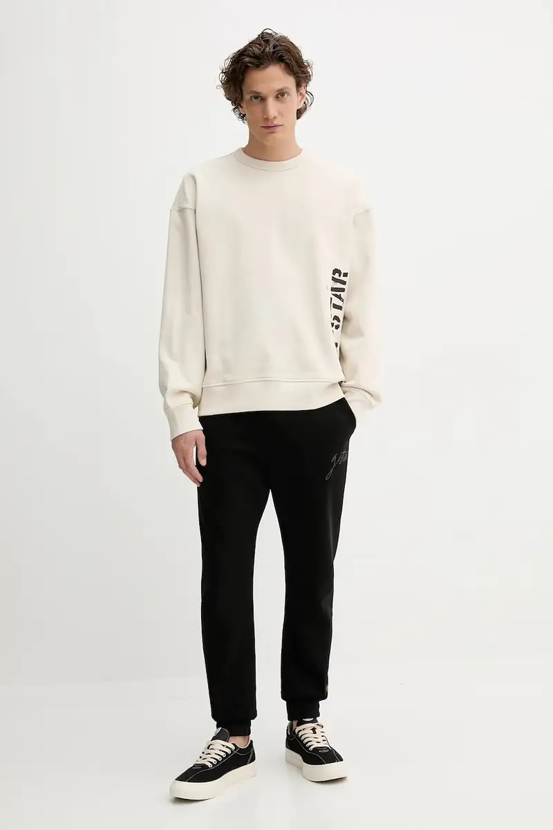 felpa in cotone 0 uomo colore beige D27096.E124 miniatura 2