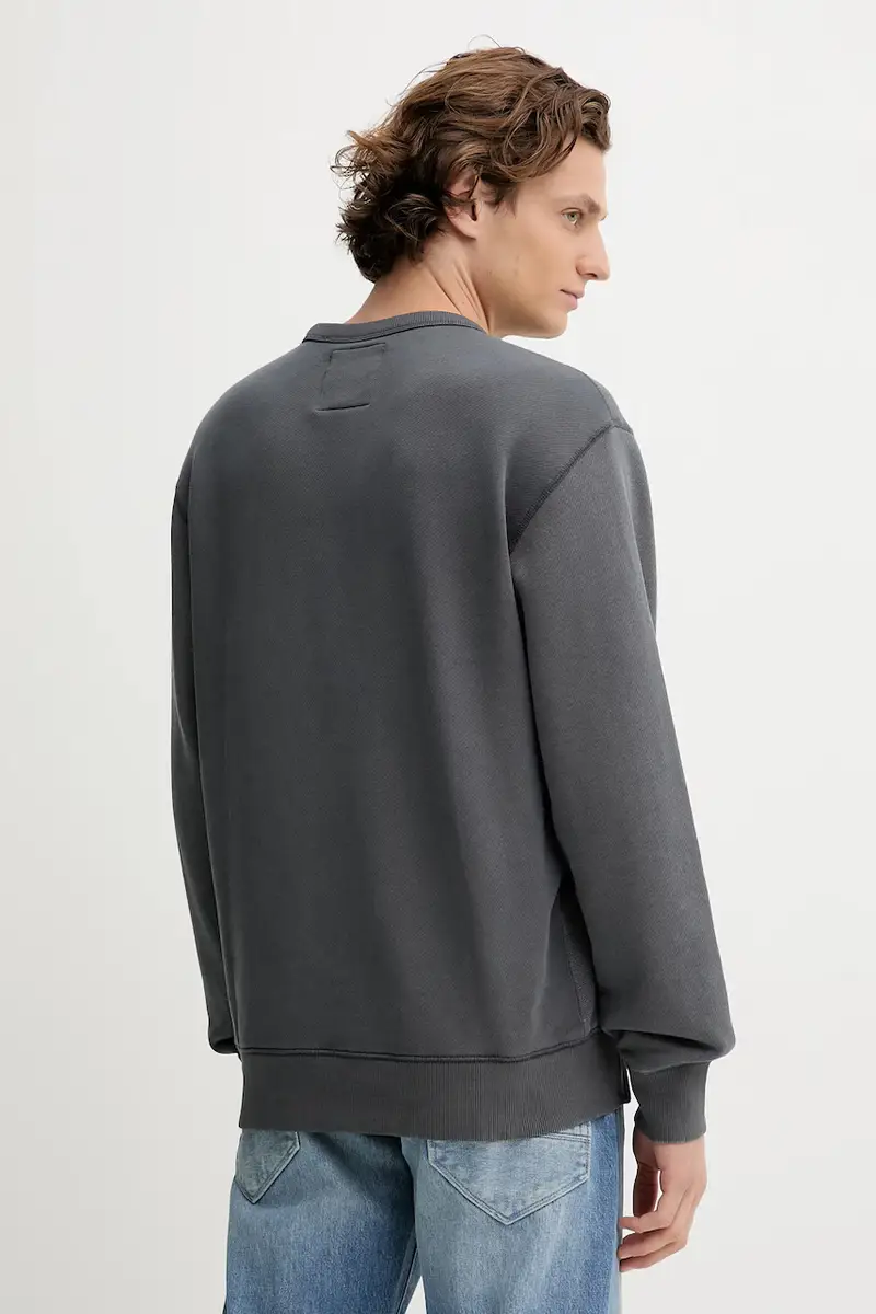 felpa in cotone 0 uomo colore blu D27089.E186 miniatura 3