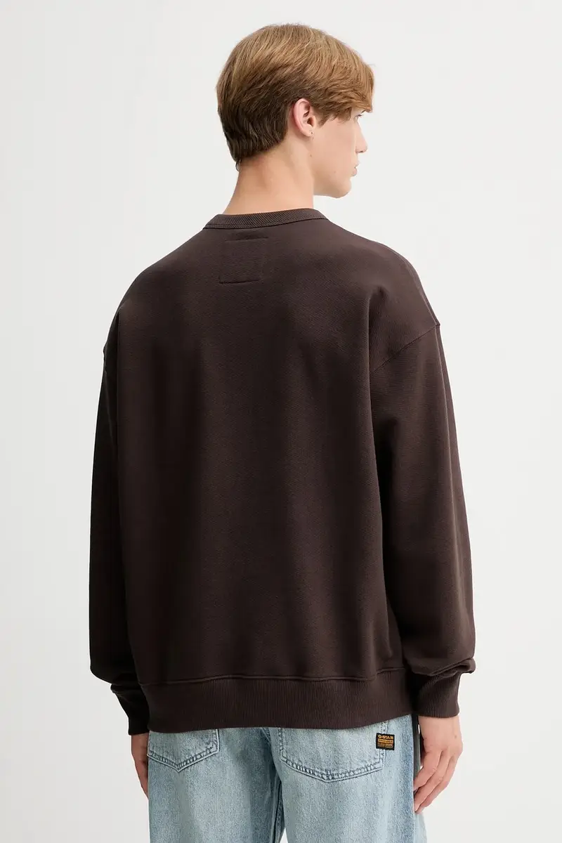 felpa in cotone 0 uomo colore marrone D27748.D395 miniatura 3