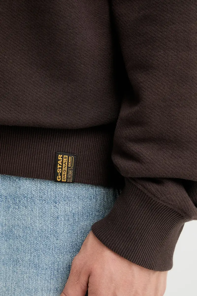 felpa in cotone 0 uomo colore marrone D27748.D395 miniatura 5