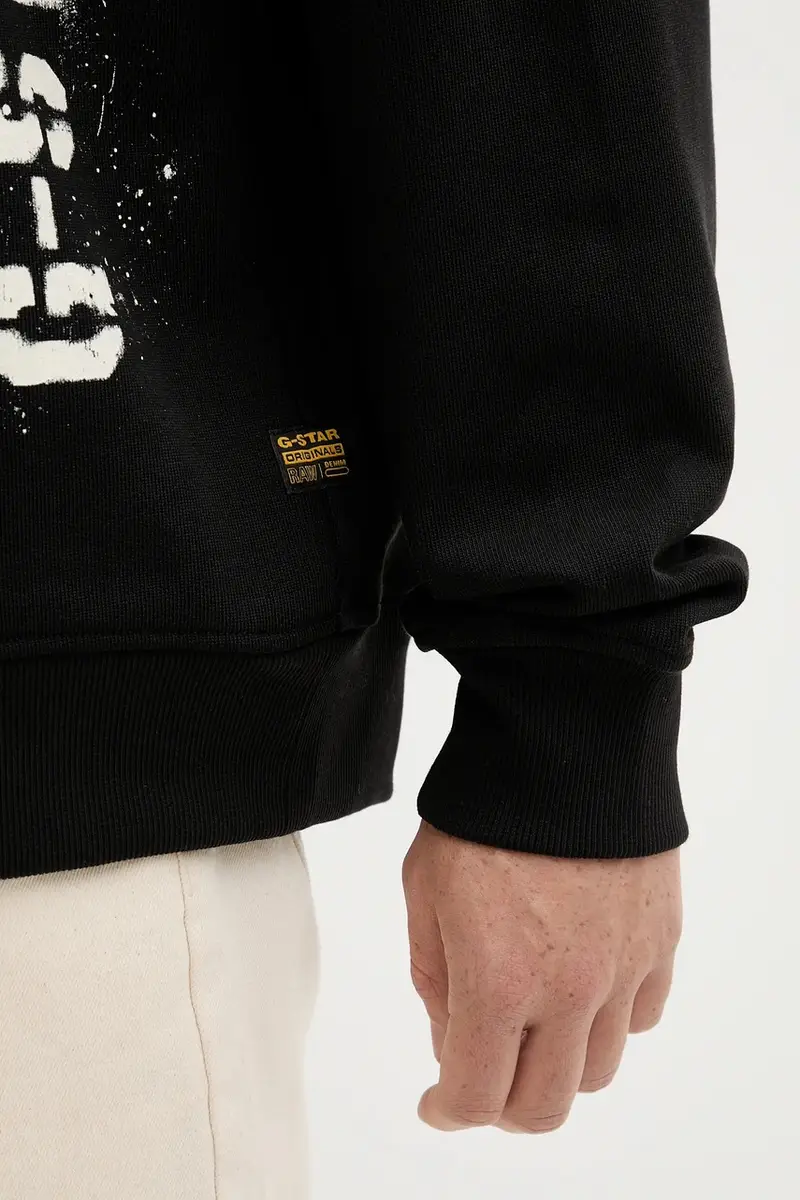 felpa in cotone 0 uomo colore nero D27096.E124 miniatura 5