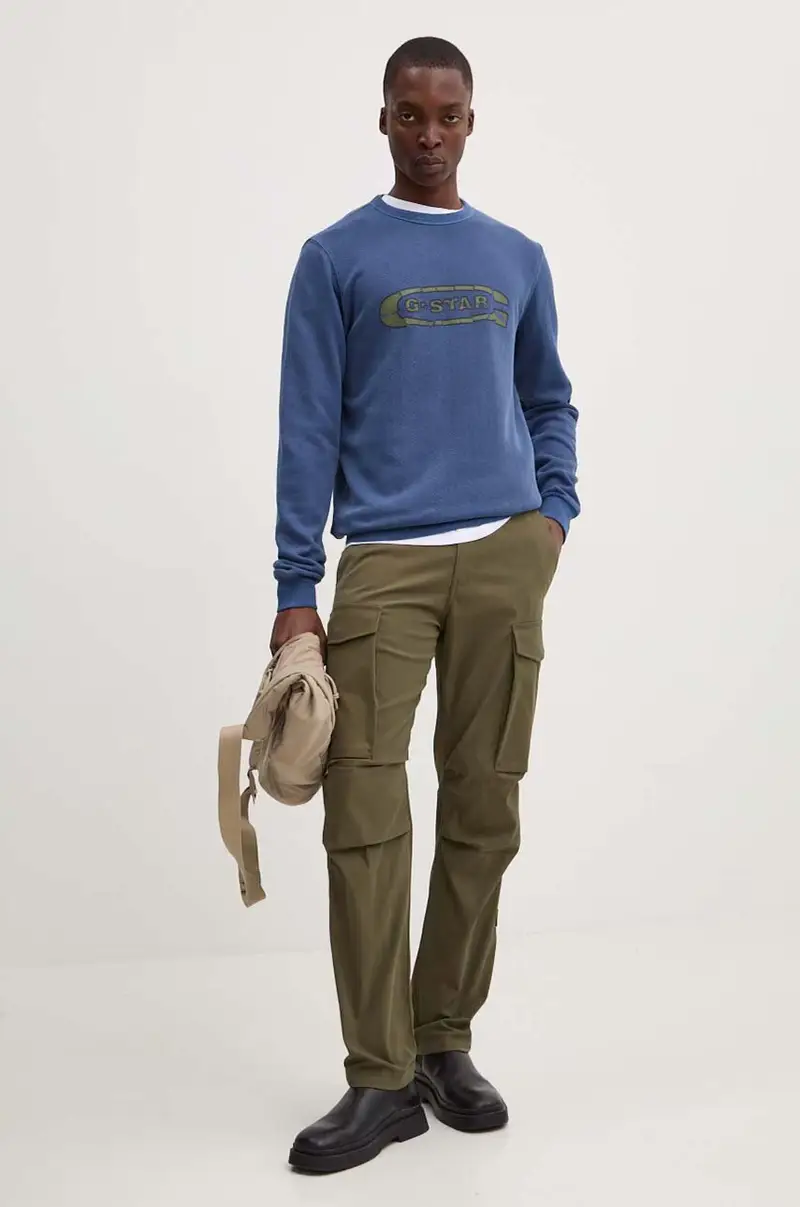 felpa in cotone Blu miniatura 2