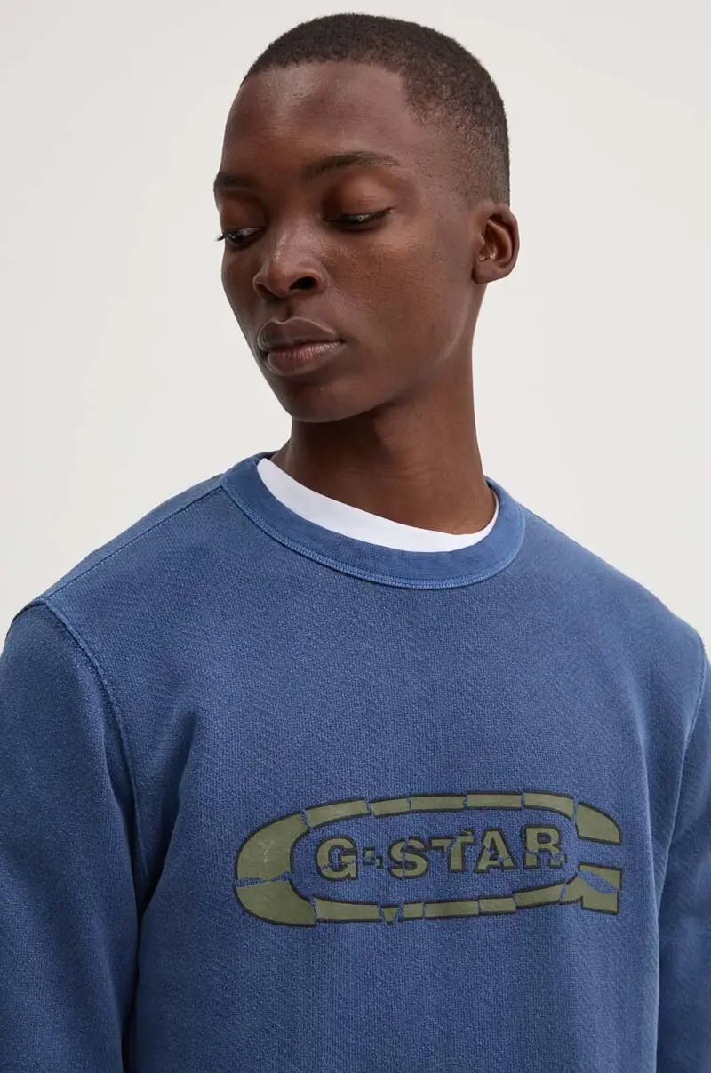 felpa in cotone Blu miniatura 4