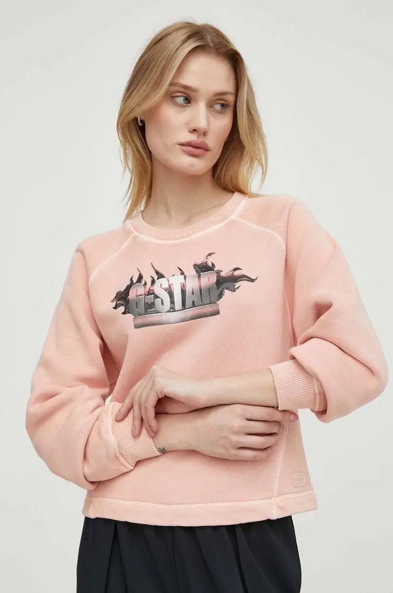 felpa in cotone donna colore rosa