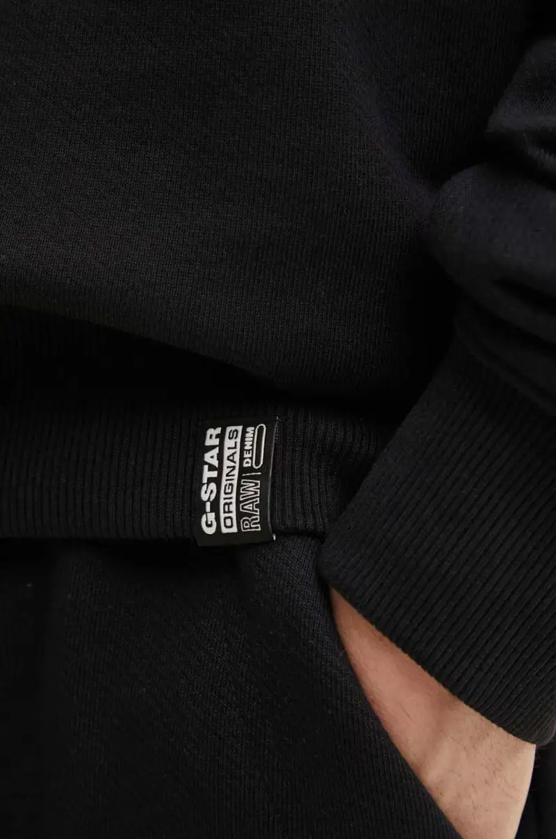 felpa in cotone uomo colore nero D25527-D395 miniatura 5