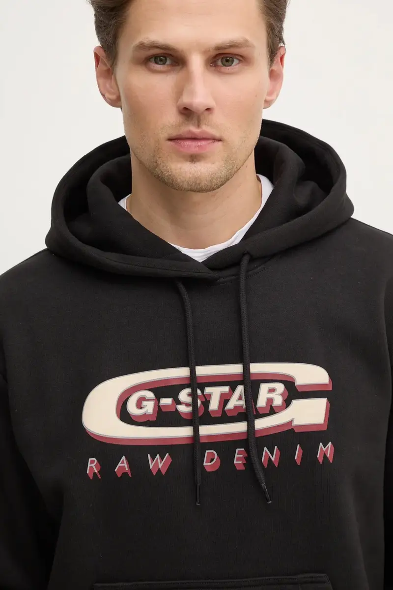 felpa uomo colore nero con cappuccio D26347-D733 miniatura 4