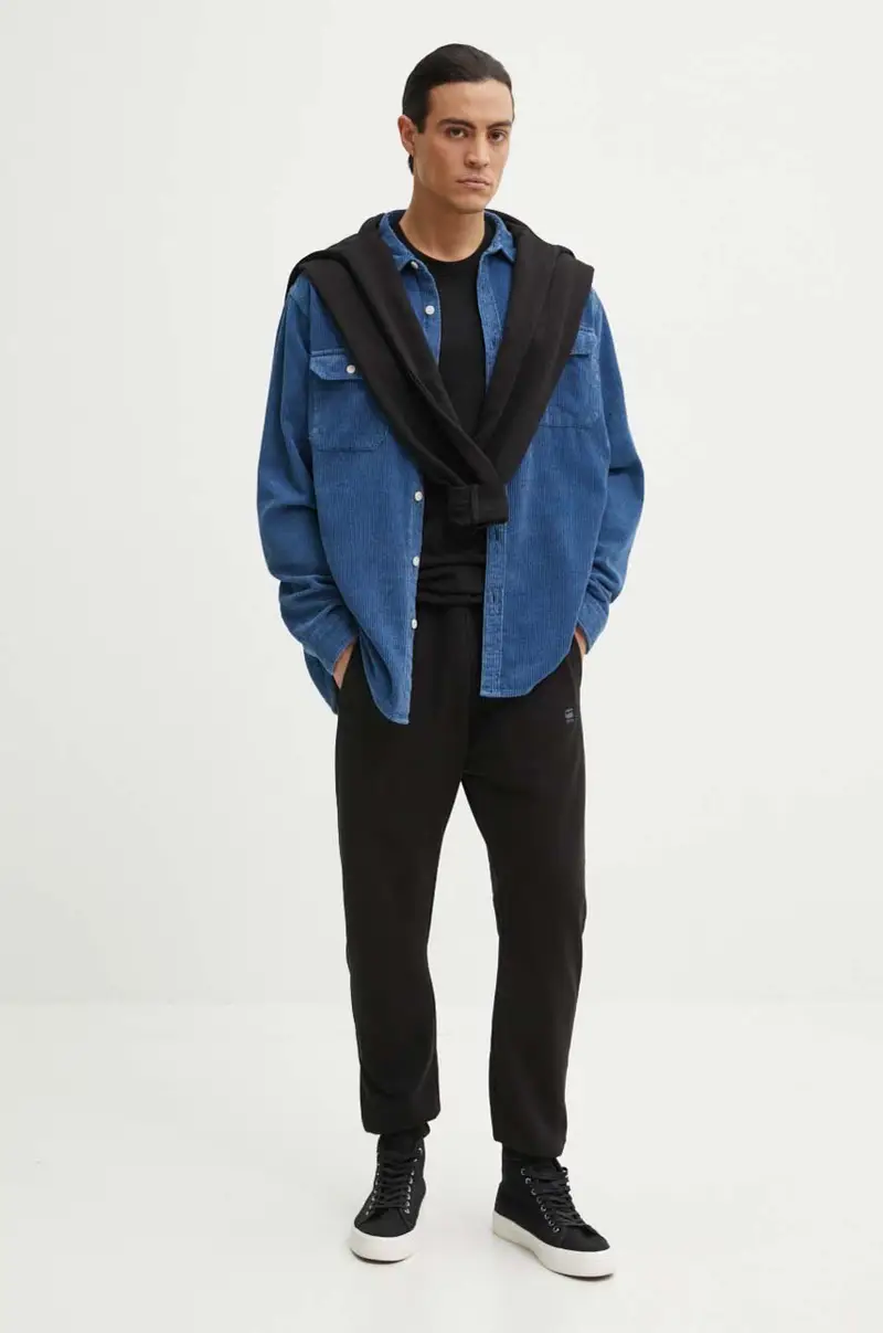 felpa uomo colore nero D25121-D566 miniatura 2