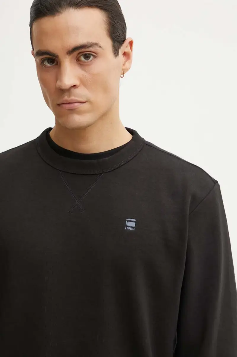 felpa uomo colore nero D25121-D566 miniatura 4