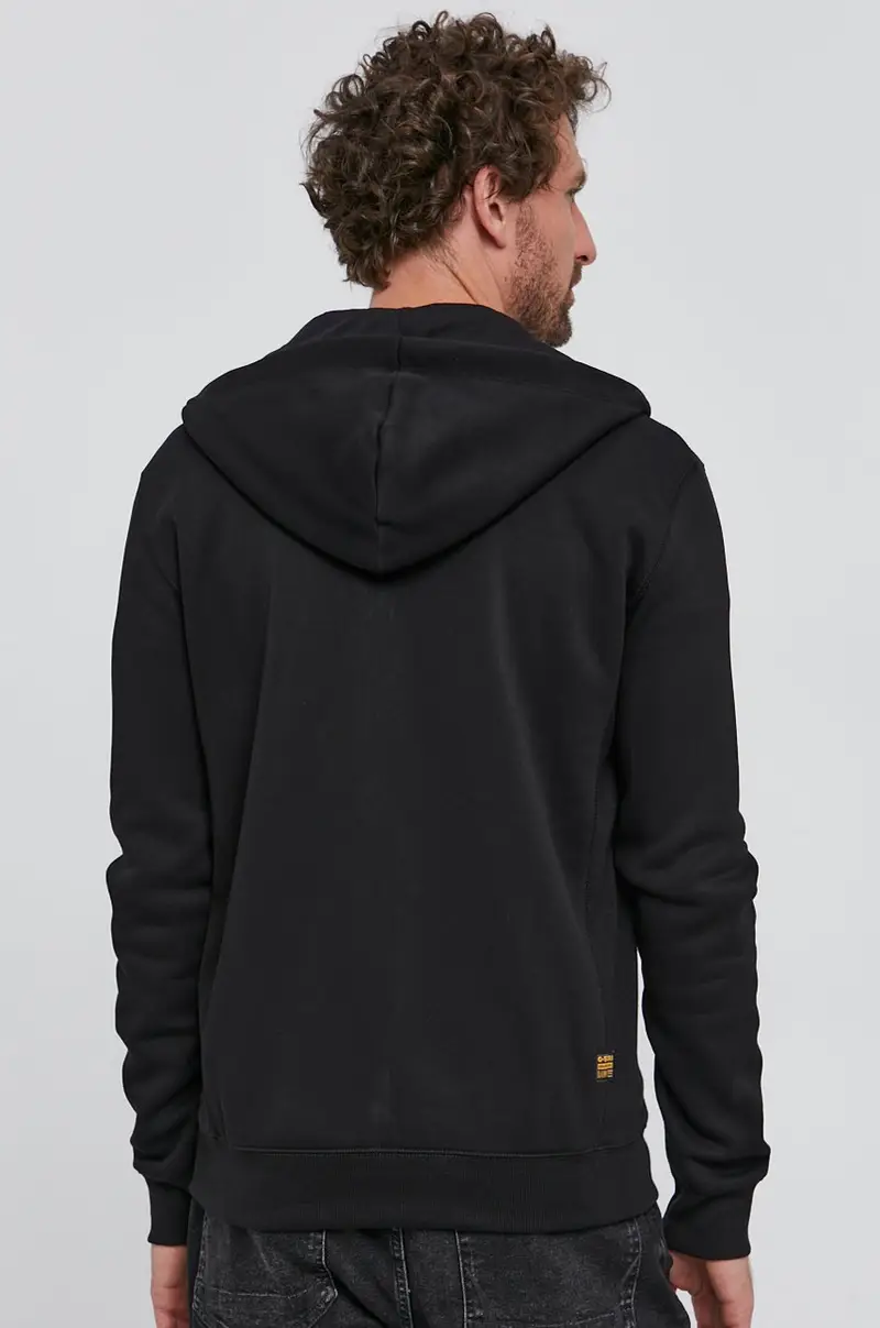 felpa uomo con cappuccio Nero miniatura 3