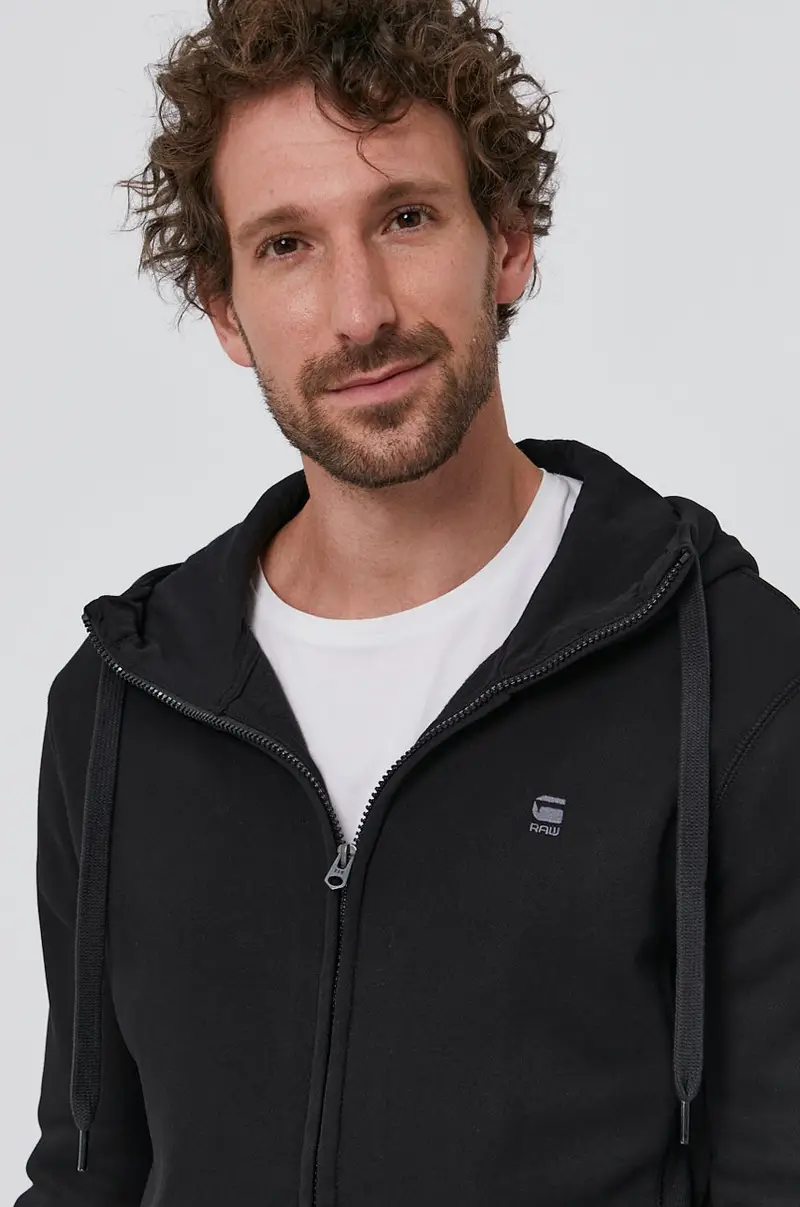 felpa uomo con cappuccio Nero miniatura 4