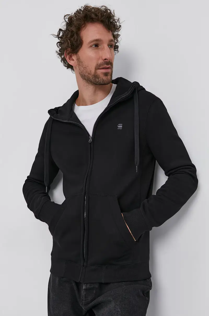 felpa uomo con cappuccio Nero