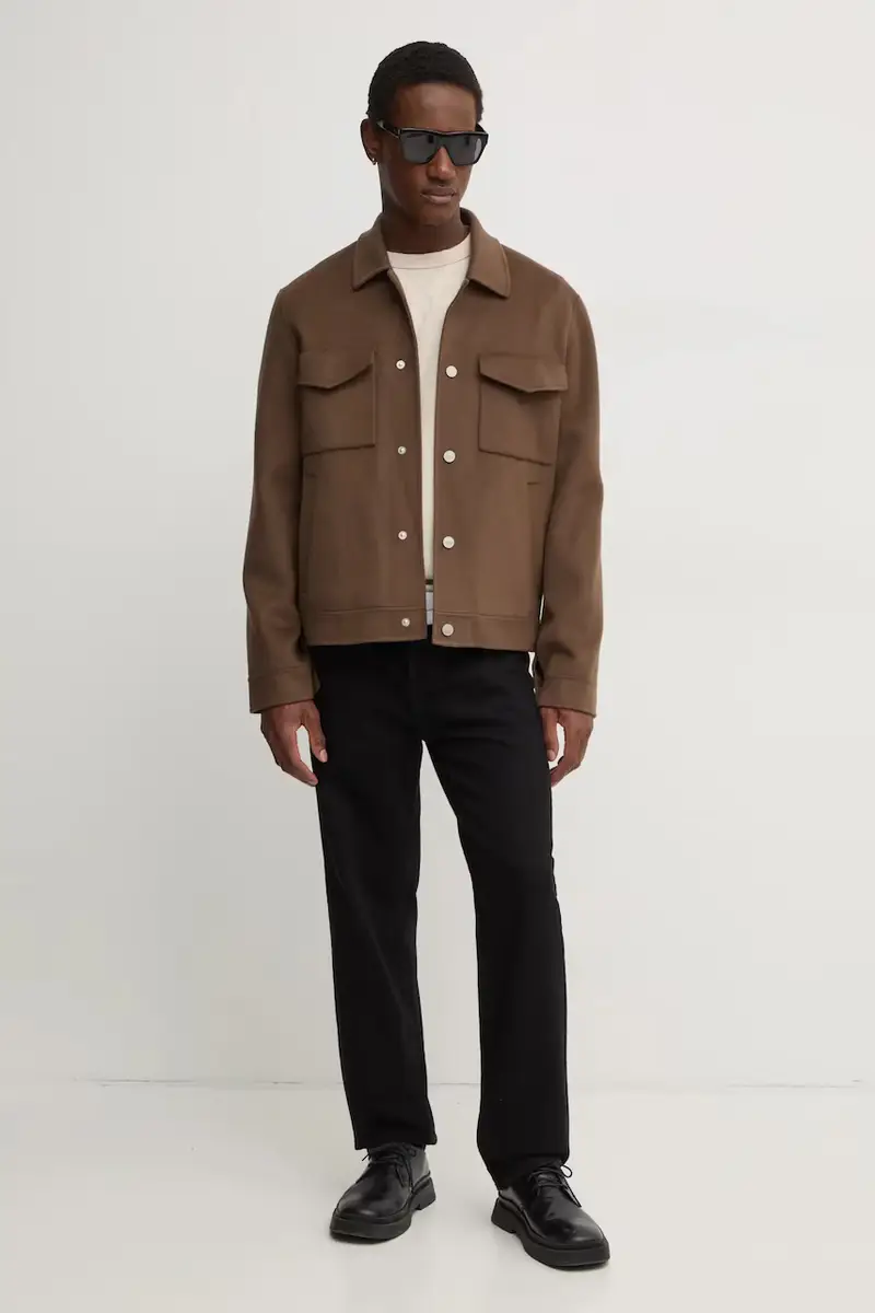 felpa uomo D25121-D566 Beige miniatura 2