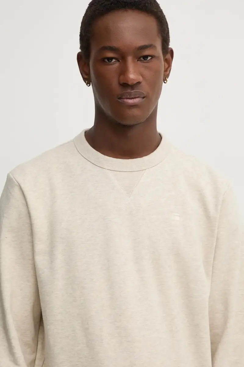 felpa uomo D25121-D566 Beige miniatura 4