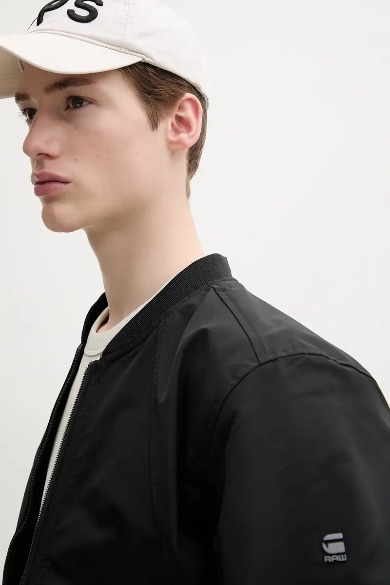 giacca bomber colore nero D26127-D908 miniatura 5