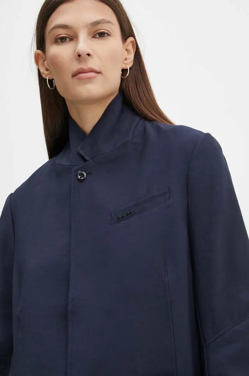 giacca colore blu navy D25210-D714 miniatura 5