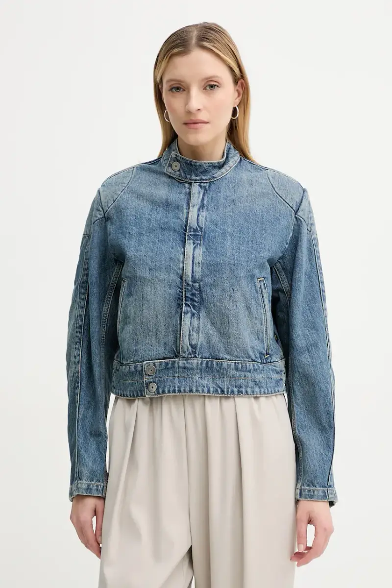 giacca di jeans colore blu D26208-D499