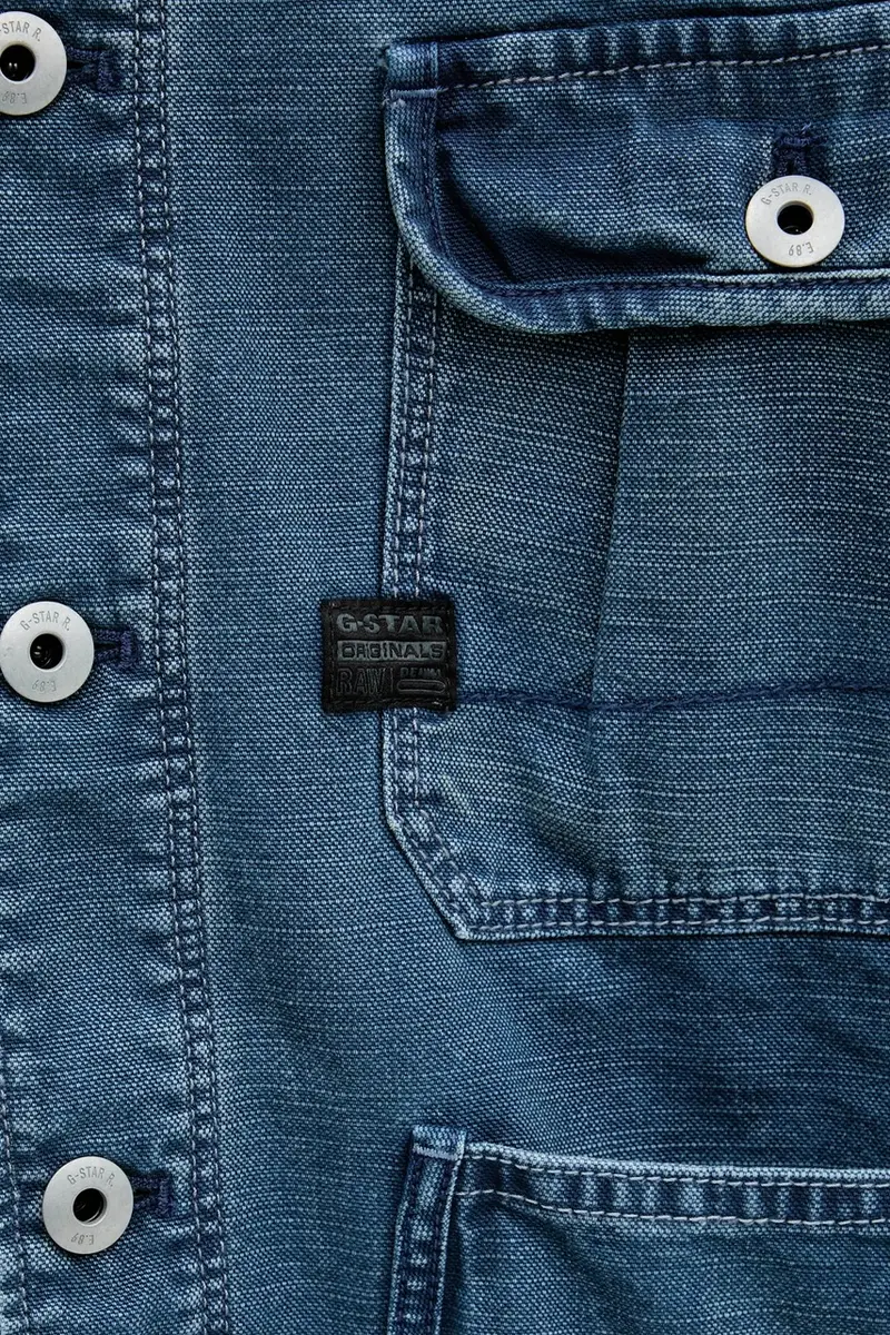 giacca di jeans colore blu navy D26165-D491 miniatura 5