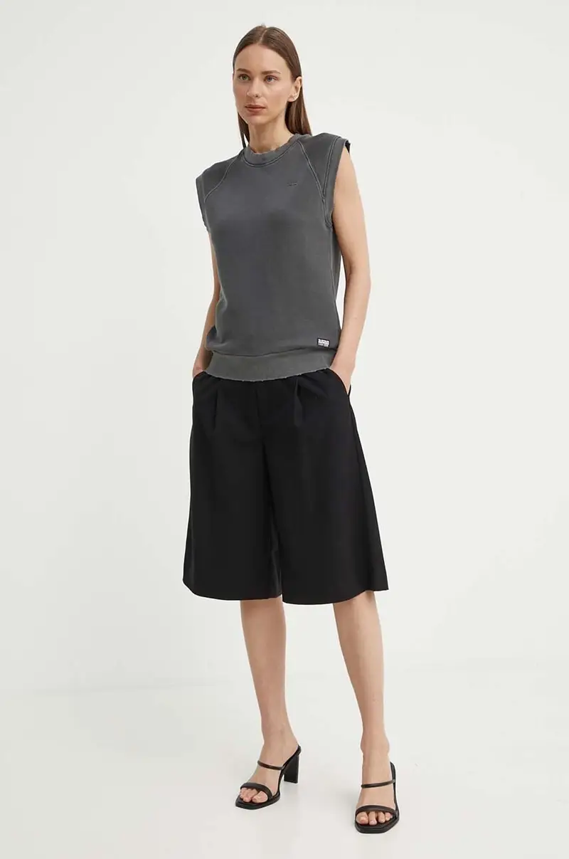 gilè in cotone colore grigio D24581-D575 miniatura 2