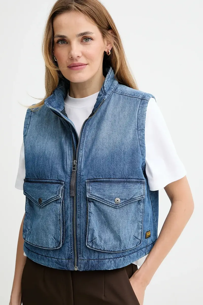 giubbotto di jeans 0 colore blu D26944.E090 miniatura 4