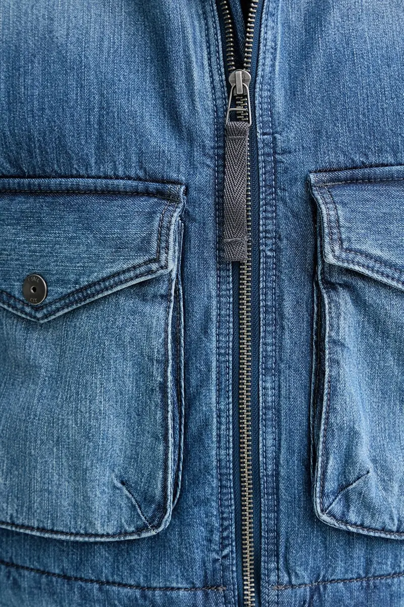 giubbotto di jeans 0 colore blu D26944.E090 miniatura 5