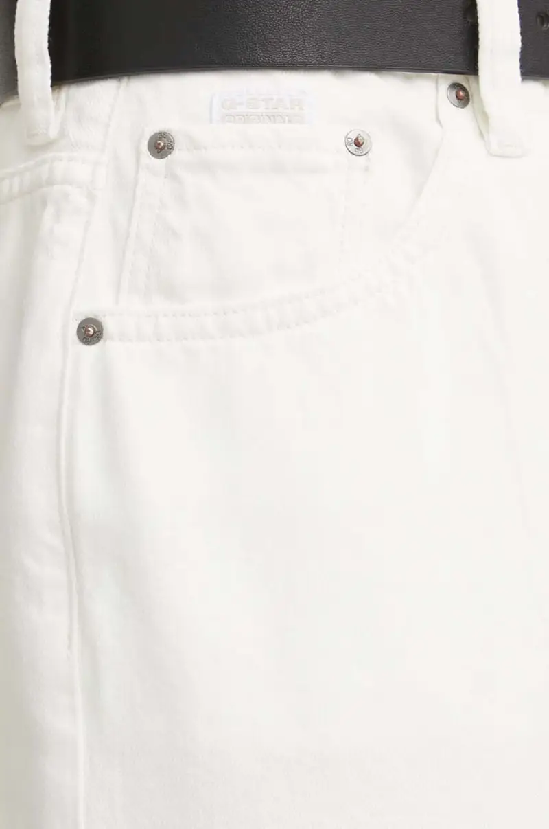 gonna di jeans colore beige D24385-D551 miniatura 4