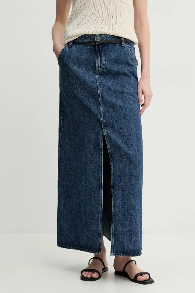 gonna di jeans colore blu navy D25979-D788