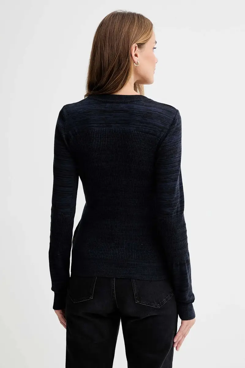 maglione 0 donna colore blu navy D27170.C259 miniatura 3