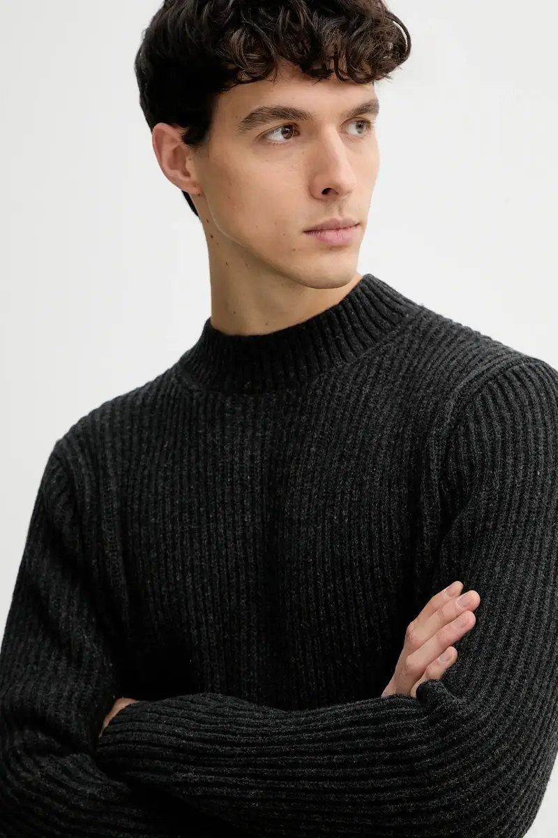 maglione con lana Lash Grigio miniatura 4