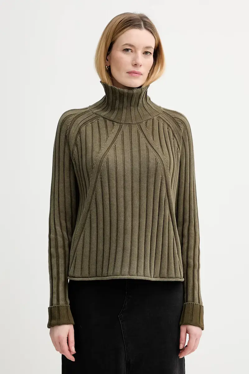maglione in cotone 0 Boxy base Verde