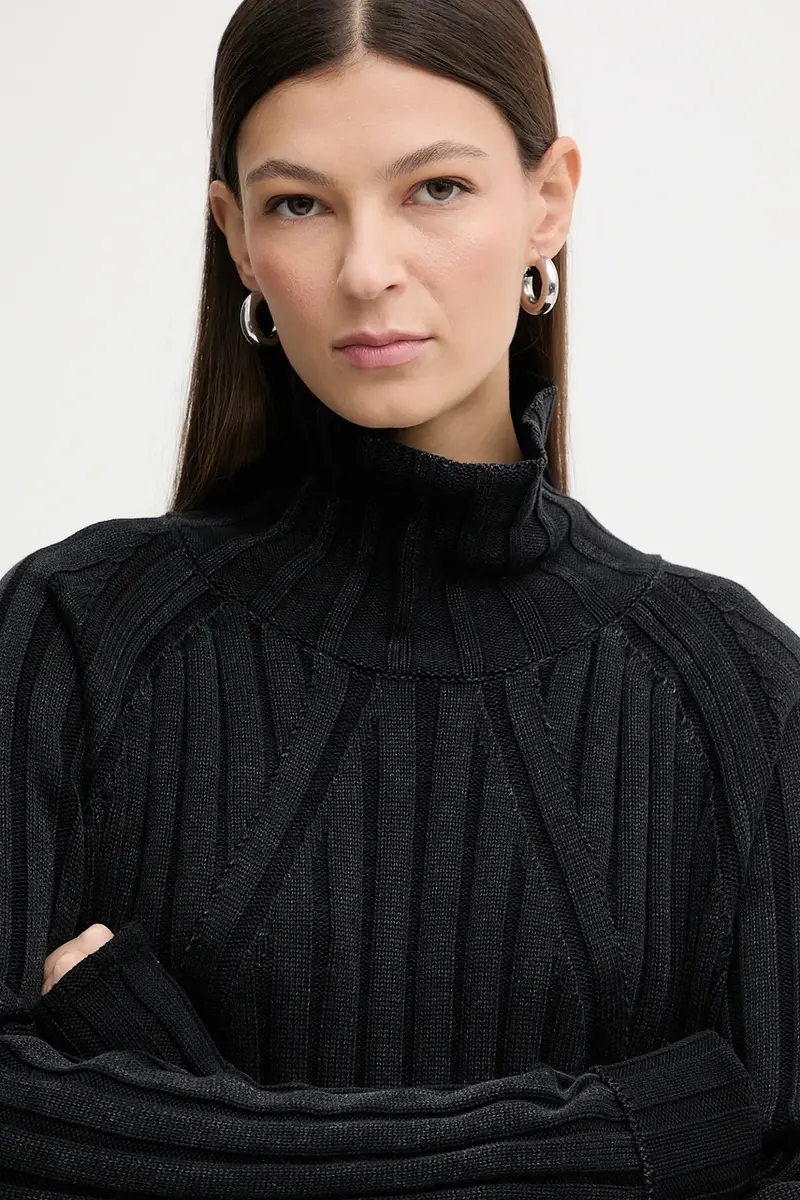 maglione in cotone 0 Kate Boyfriend Chino Nero miniatura 4