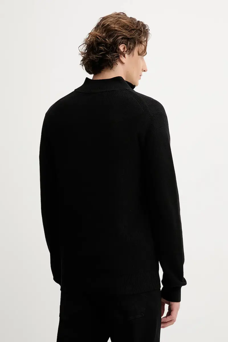 maglione in cotone uomo colore nero D26726.C868 miniatura 3