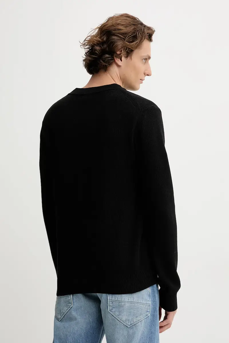 maglione in cotone uomo colore nero D26781.C868 miniatura 3