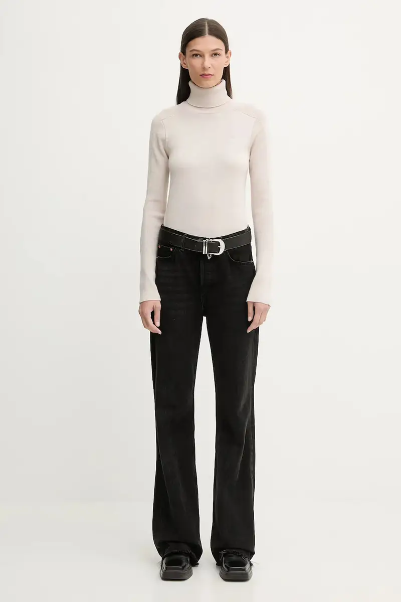 maglione in lana 0 Boxy base Beige miniatura 2