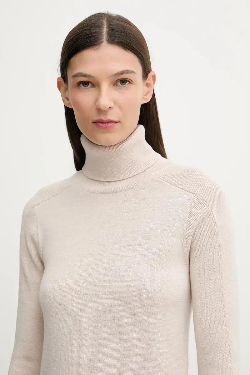 maglione in lana 0 Boxy base Beige miniatura 5