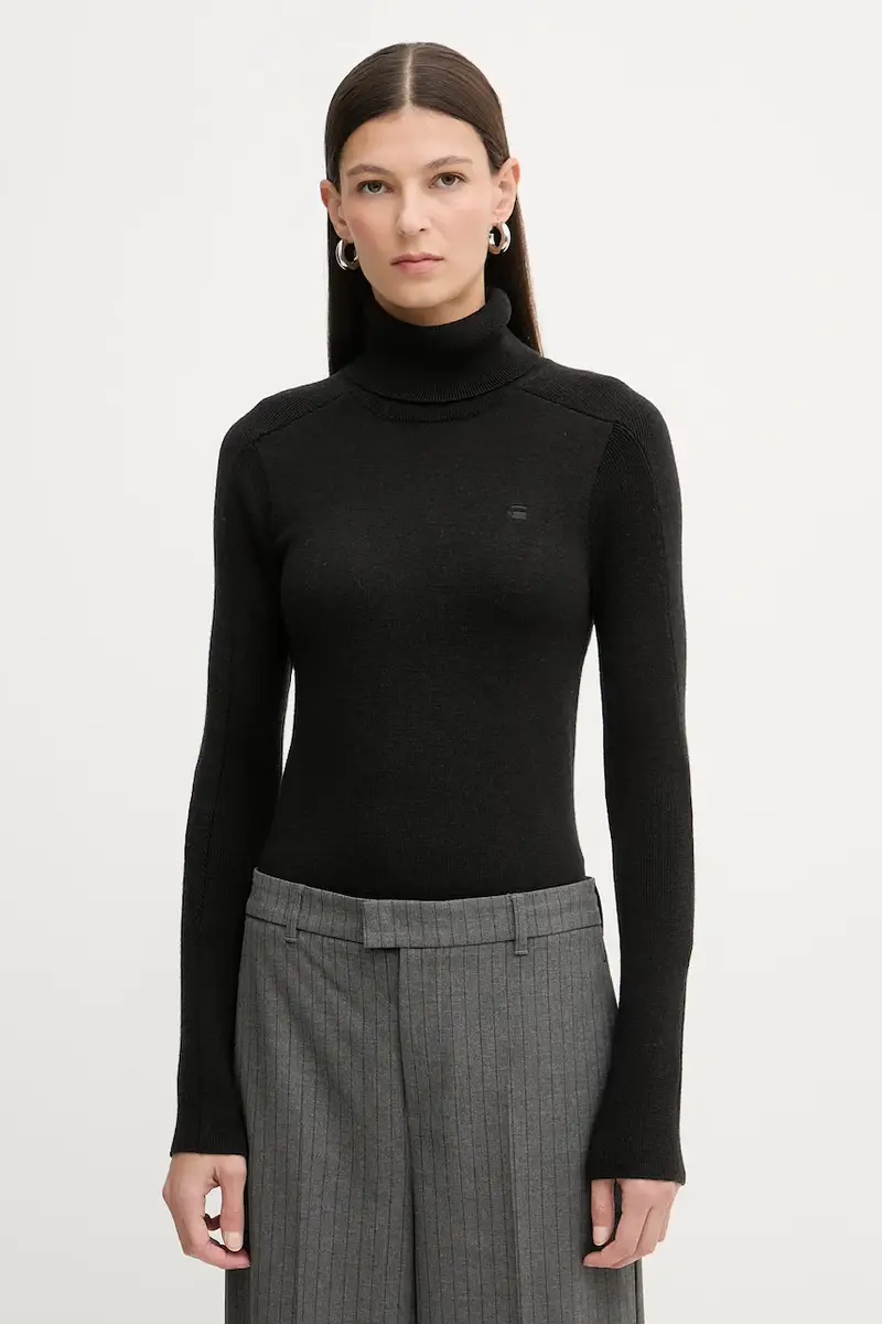 maglione in lana 0 Boxy base Nero